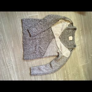 Chaser sweater. Size large but I say fits a Medium